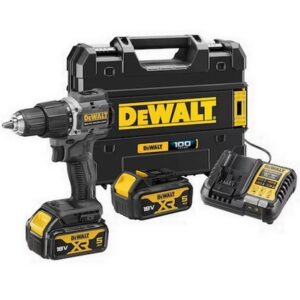 DEWALT DCD100P2T 18V BRUSHLESS COMBI HAMMER DRILL 2 X 5.0AH LI-ION BATTERIES