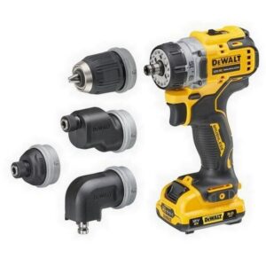 DEWALT DCD703L2T 12V BRUSHLESS MULTI-HEAD DRILL DRIVER WITH 2x 3AH BATTERIES