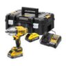 DEWALT DCF961H2T-GB 18v BRUSHLESS 1/2" HIGH TORQUE IMPACT WRENCH 2 x 5.0ah P/STACK BATTERIES