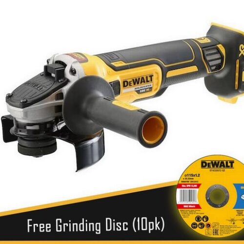 DEWALT DCG405N 18V BRUSHLESS ANGLE GRINDER 125MM (BODY ONLY)