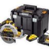 DEWALT DCS573H2T 18V POWERSTACK BRUSHLESS CIRCULAR SAW WITH 2 X 5.0AH BATTERIES
