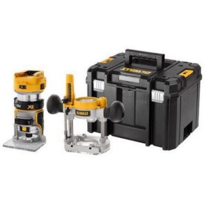 DEWALT DCW604NT-XJ 18V BRUSHLESS 1/4 INCH ROUTER WITH FIXED & PLUNGE BASES (BODY ONLY)