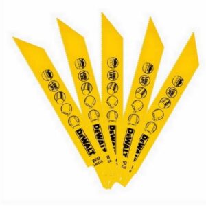 DEWALT DT2361-QZ BI METAL RECIPROCATING SAW BLADES 152MM PACK OF 5