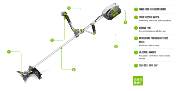 EGO Power Plus BC3800E Cordless Brush Cutter (Bare Unit)