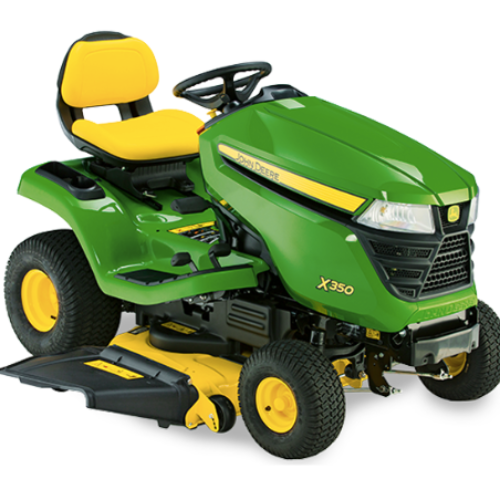 John Deere X350 Ride on Mower and 42″ Accel Deck