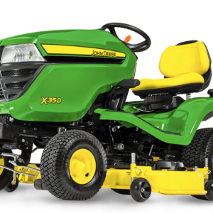 John Deere X350 Ride on Mower and 42" Mulch Deck